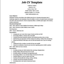 Exceptional Resume Templates For Job Free Samples Examples Format