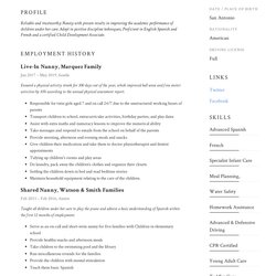 Champion Nanny Resume Writing Guide Template Samples Templates