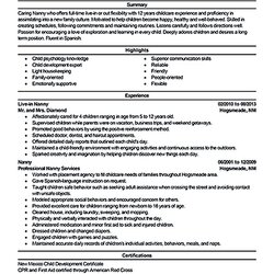 Very Good Nanny Resume Sample Examples Are Made For Those Who Samples Job Description Caregiver Professional