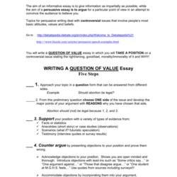 Swell Persuasive Essay Guidelines