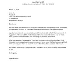 Very Good Board Member Resignation Letter Template Best Ideas Resign Leaving