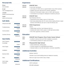 Admirable Technician Resume Sample Service Skills Example