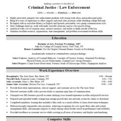 New Sample Of Resume For Newly Graduate Example Bachelors Criminology Associates Resumes Bachelor Degrees