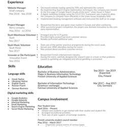 Excellent Example Of Functional Resume For Fresh Graduate Original In