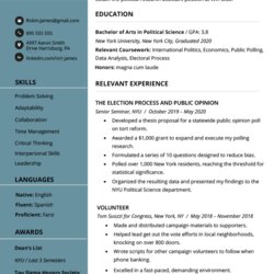 Cool Example Of For Fresh Graduate Without Experience College Resume Sample
