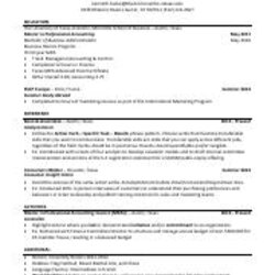 Superlative School Of Business Resume Template Perfect Ideas