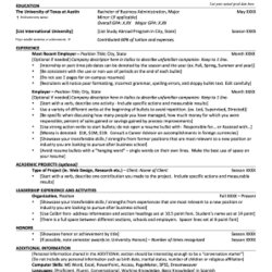 Resume Template Form Fill Out And Sign Printable