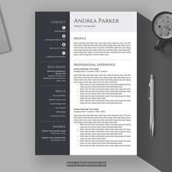 Smashing Mac Resume Template Professional Instant Download For Job Application Modern Creative Word Student