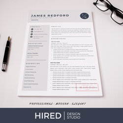 Fantastic Professional Resume Template For Mac Pages And Word On Buy