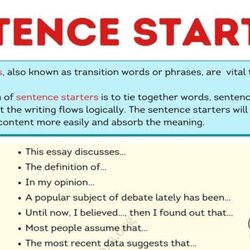 Legit Sentence Starters Definition Rules And Remarkable Examples My Transition Synonyms