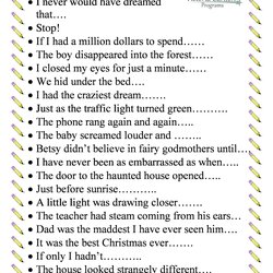 Cool Essay Writing Starters Easy Words To Use As Sentence Story Creative Kids Prompts Students Fun Essays