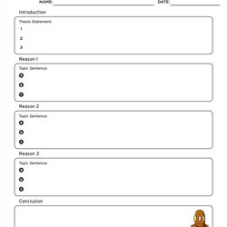 Very Good Essay Example Argumentative Graphic Persuasive Organizers Paragraph Persuasion Educators Speaking