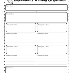 Expository Writing Graphic Organizer Paragraph