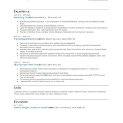 Perfect Interviewer Resume Examples And Tips Admitting Clerk