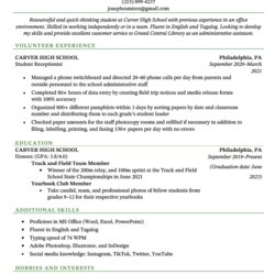 How To Make Resume For Your First Job Examples High School Sample