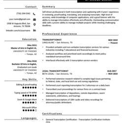 Out Of This World Resume Sample Template Free Download