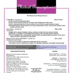 Exceptional Pin By Brenda Grizzle On Medical Products Information Resume Sample Letter Cover Transcription