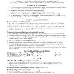 High Quality Career Objective For Resume