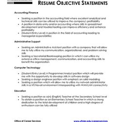 Superb The Best Resume Objective Examples Ideas On Good Statement Sample Statements Job Career Writing