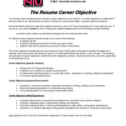 Wonderful Career Objective In Resume Template Invitation Ideas Examples Job Sample Statement Goals Objectives