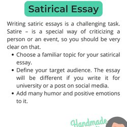 How To Write Satire Essay Tips Examples Satirical