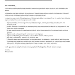 Media Relations Manager Cover Letter Velvet Jobs Template