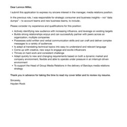 Wizard Manager Media Relations Cover Letter Velvet Jobs Template