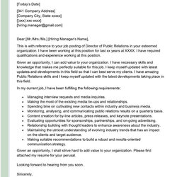 Champion Communications Officer Cover Letter Examples Director Of Public Relations Sample