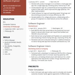 Terrific What Is Skill Set In Resume Skills Software Engineer Example