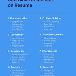 Fantastic The Most Important Soft Skills To Include On Resume Examples Freshers Preparation Vitae Management