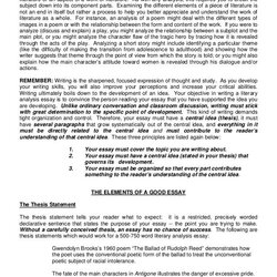 Literary Analysis Write Essay Examples Paper Outline Step