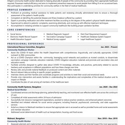Preeminent Community Health Worker Resume Examples Template With Job Winning Tips
