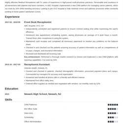 Splendid Free Medical Receptionist Job Description Template Excel Posted By Skills Duties Jobs