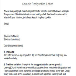Outstanding Free Sample Membership Resignation Letter Templates In Ms Word Church Format Simple Action