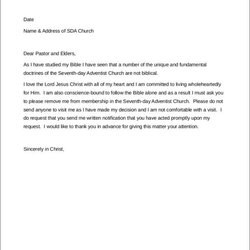 Splendid Free Printable Resignation Letter Samples In Ms Word Google Sample Church Letters Templates