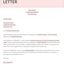 Out Of This World Letter Resignation For Teachers Sample Church Specific Nurse Career Letters Teacher