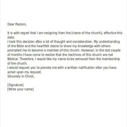 Terrific Pin On Church Resignation Membership Pastors Withdrawal