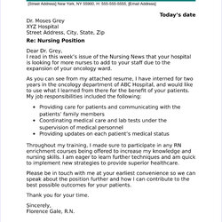 Superb Examples Of Nurse Cover Letter New Graduate Sample
