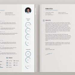 Very Good Best Free Resume Templates Updated Template Minimal Adobe Cover Designed Word