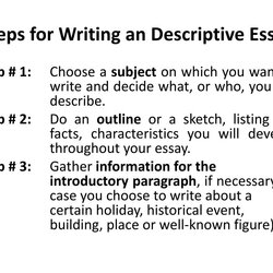Fine Descriptive Essay Presentation Free Download Id Writing Steps Step Write Describe For An