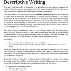 Spiffing How To Write Good Descriptive Examples Writing Paragraph Simple Some Bucks