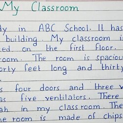 Super Write Short Essay On My Classroom Writing English