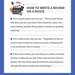 How To Write Movie The Complete Guide Review Writing Examples Good Image