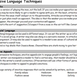 Supreme Mark Shop Teaching Resources Persuasive Writing Examples Techniques Printable Technique Words List