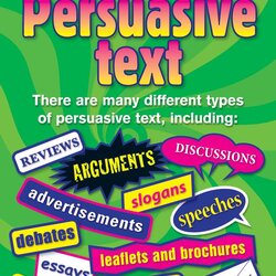 Outstanding Types Of Persuasive Text Writing Texts Posters Essay Persuasion Unit Grade Letters Slogans
