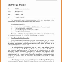 Matchless Interoffice Memo Sample Legal With Multiple Issues Template Two