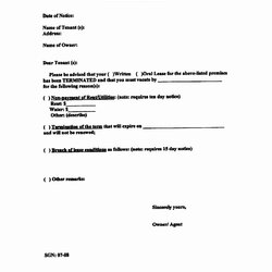 Admirable Notice To Vacate Apartment Letter Template Collection Intent Form Property Printable Rent Sample