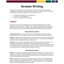 Spiffing How To Write Resume Rich Image And Wallpaper Objective Internship Job Examples
