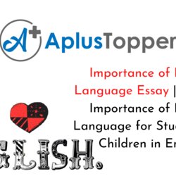 Cool Importance Of English Language Essay On