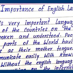 Smashing Importance Of English Language Write Essay On